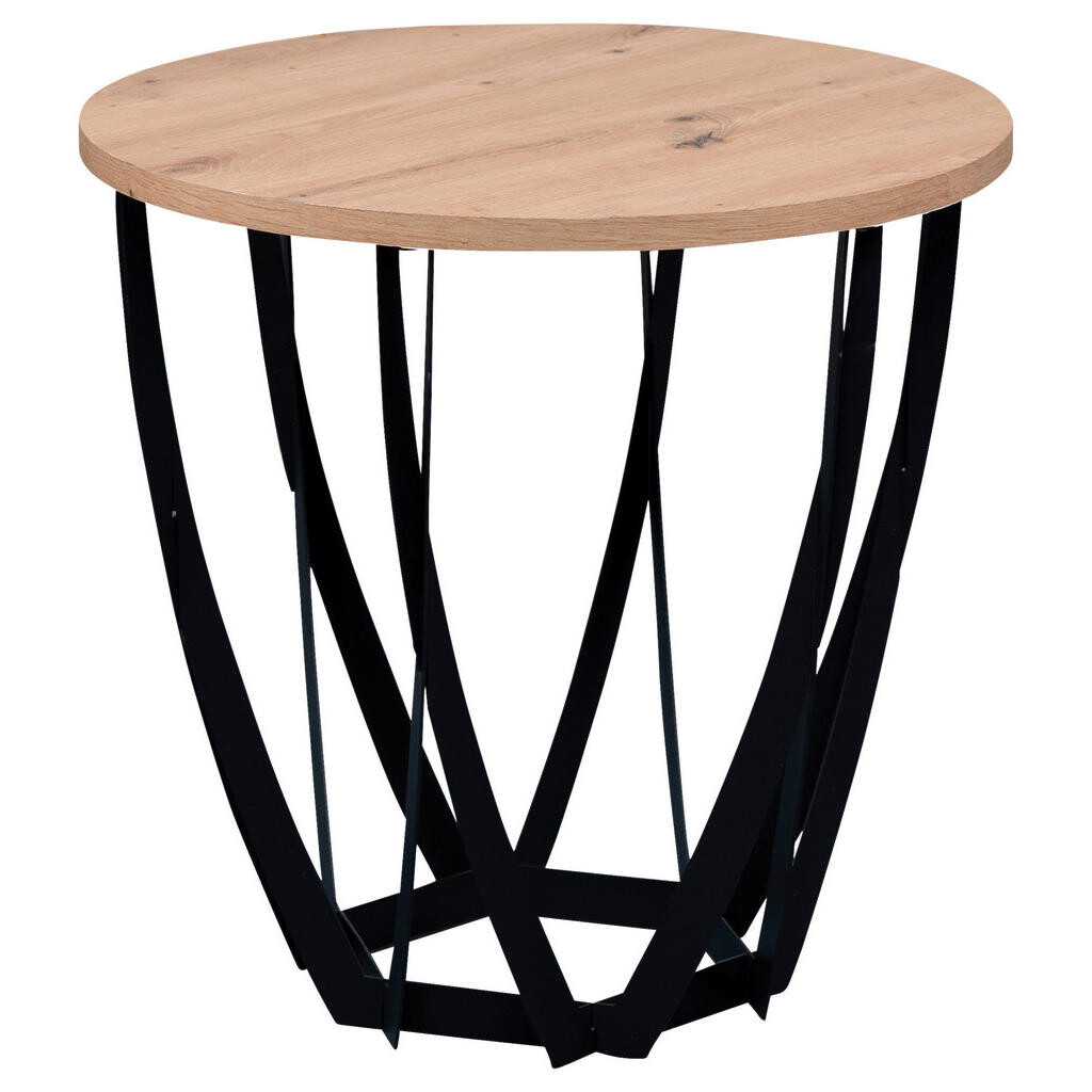 Xora PRÍRUČNÝ STOLÍK, čierna, dub artisan