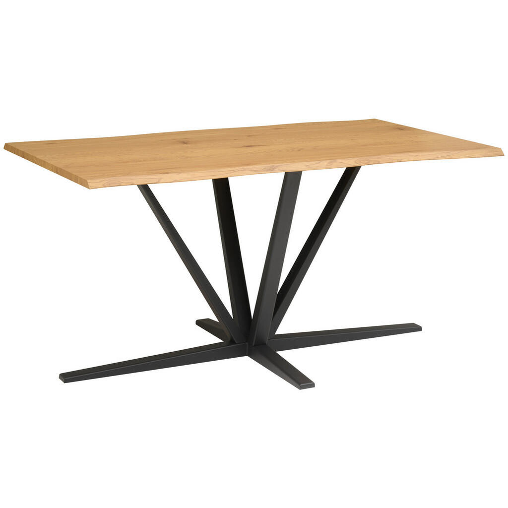 MID.YOU JEDÁLENSKÝ STÔL, čierna, farba duba, 160/76/90 cm