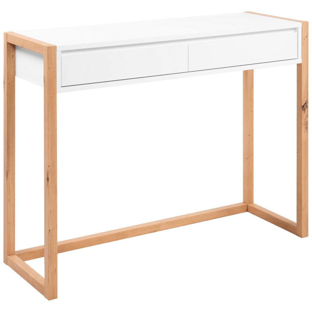 MID.YOU KONZOLOVÝ STOLÍK, biela, dub artisan, kompozitné drevo, 100/35/75 cm