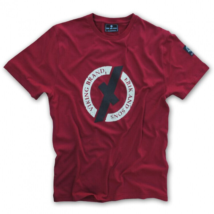 Tričko Erik and Sons Kompass - červené, S