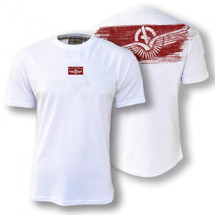 Tričko Erik and Sons Vindstod - biele, L