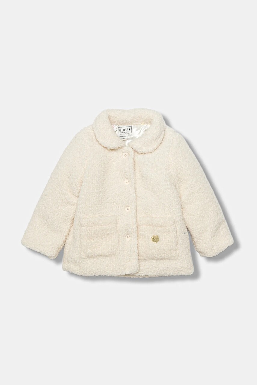 Bunda Guess béžová farba, A5BL01 WGIT0