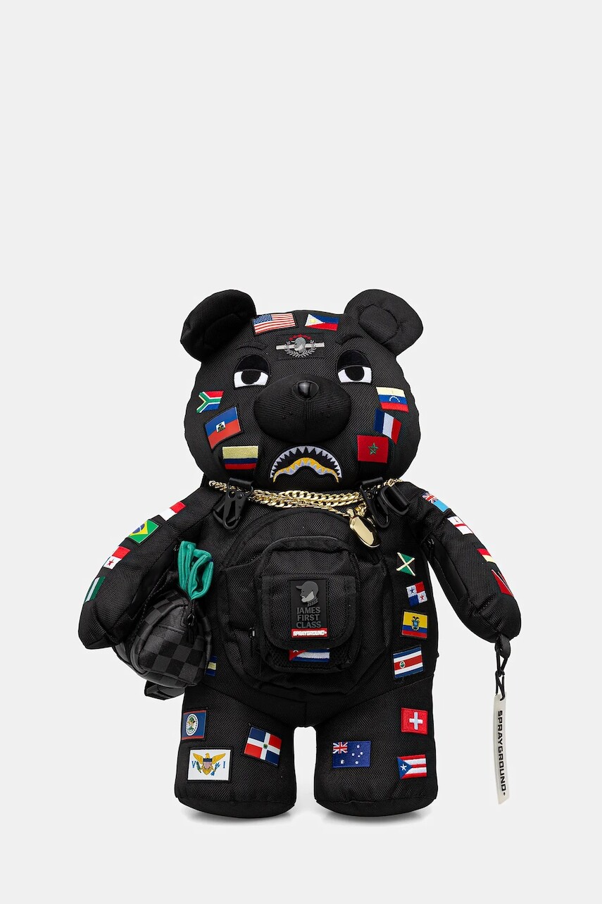 Ruksak Sprayground čierna farba, malý, vzorovaný, 910B7742NSZ