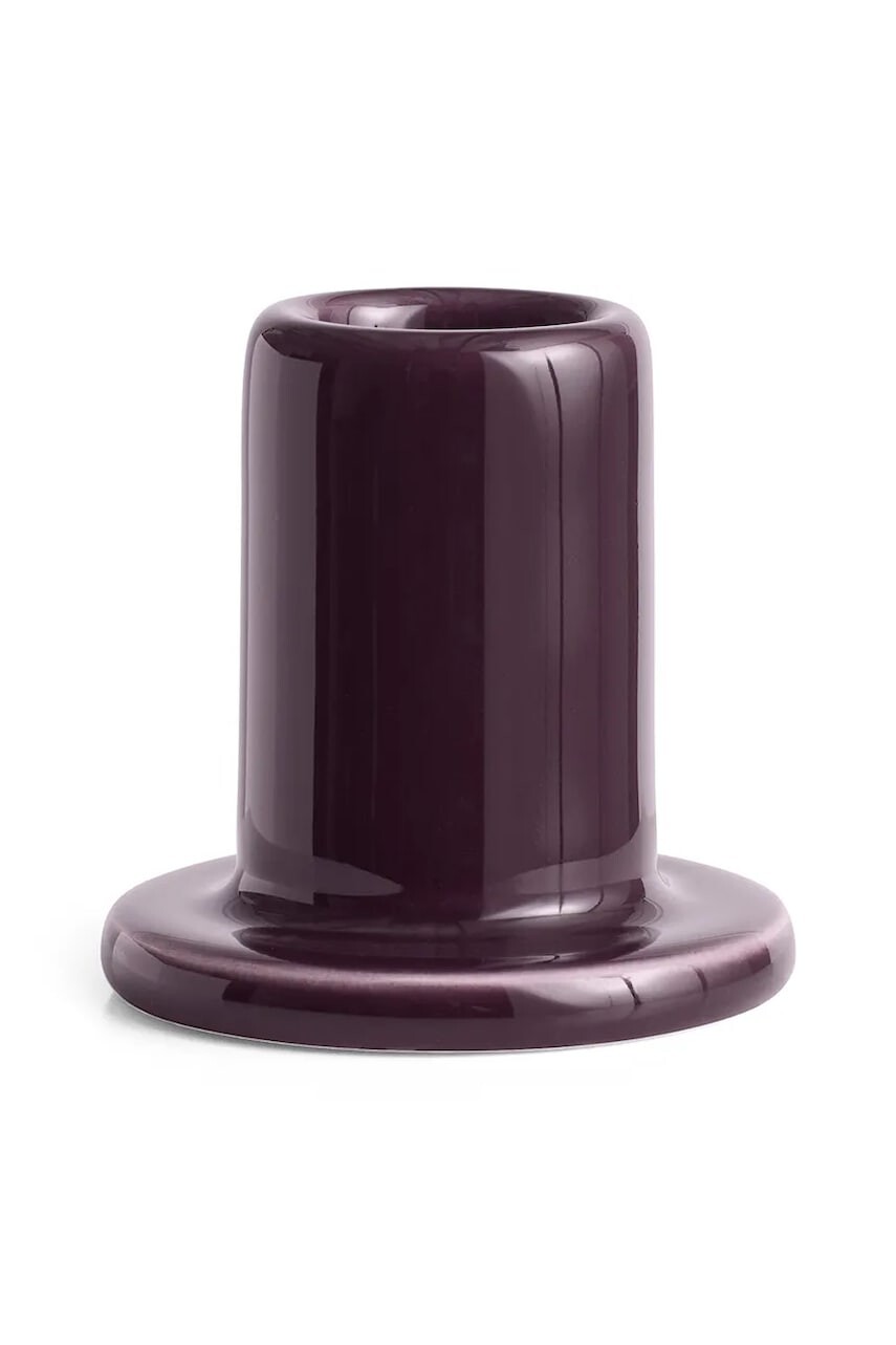 Dekoračný svietnik HAY Tube 5,5 x 5,5 cm bordová farba
