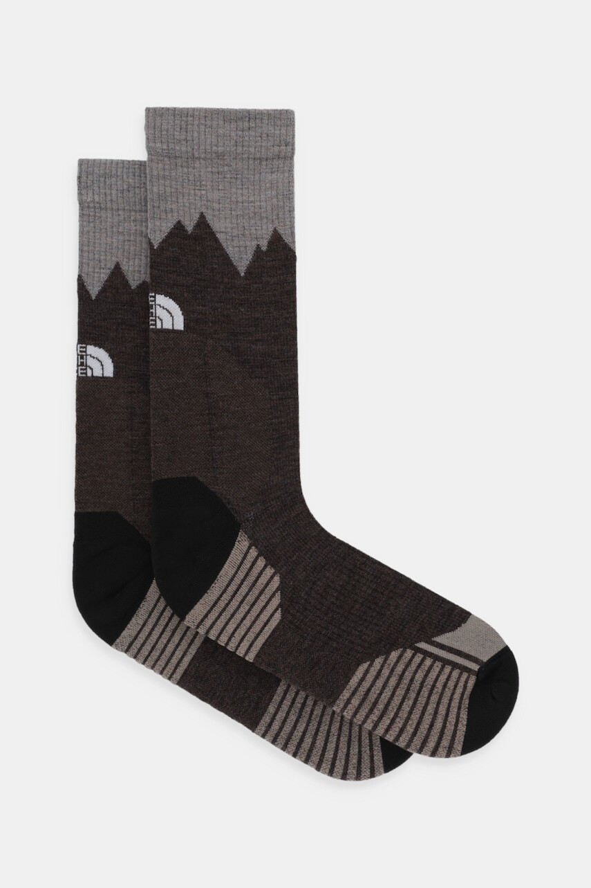 Vlnené ponožky The North Face hnedá farba, NF0A8EGQFUC1