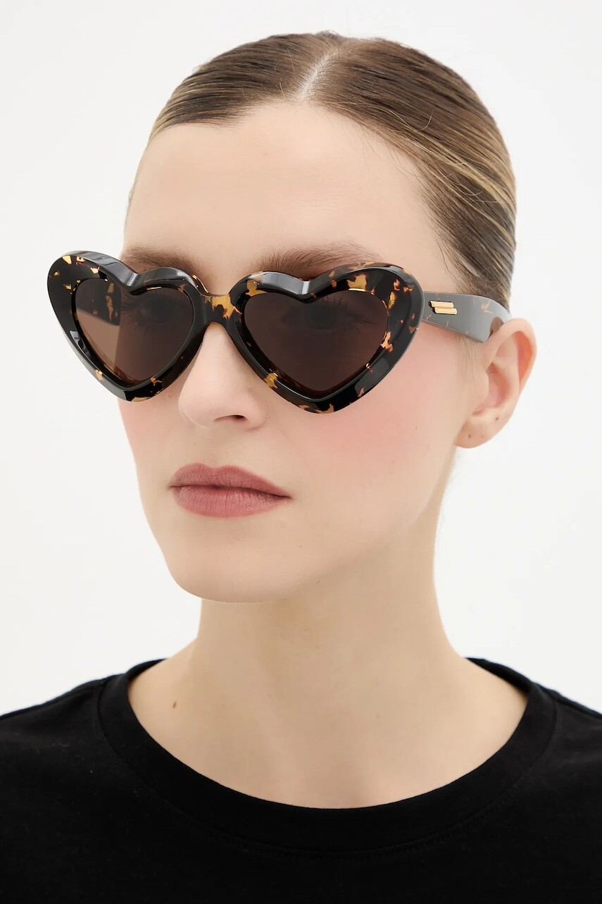 Slnečné okuliare Bottega Veneta hnedá farba, BV1432S