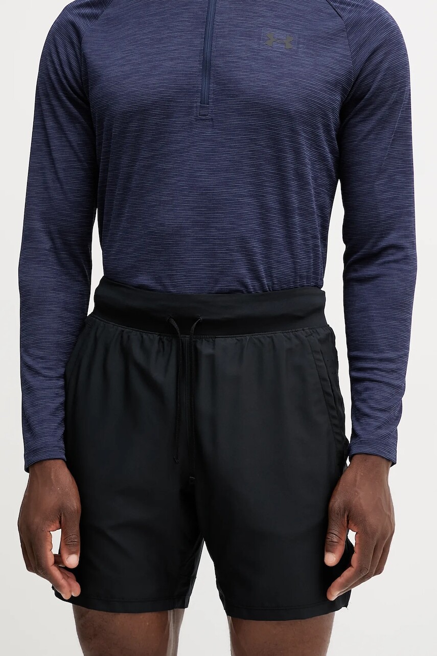 Tréningové šortky Under Armour čierna farba, 1376831