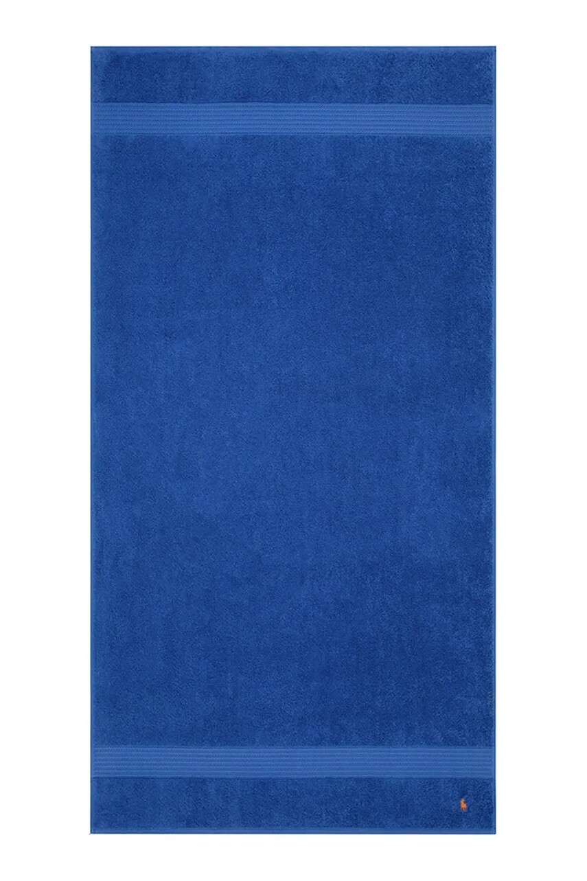 Veľký bavlnený uterák Ralph Lauren POLOPLAY IrisBlu 90 x 160 cm fialová farba