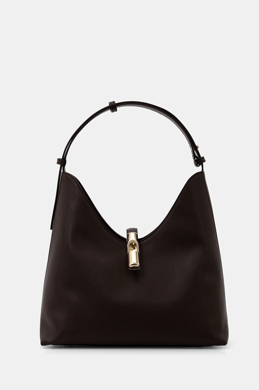 Kožená kabelka Furla hnedá farba, WB01499.BX3104.2460S