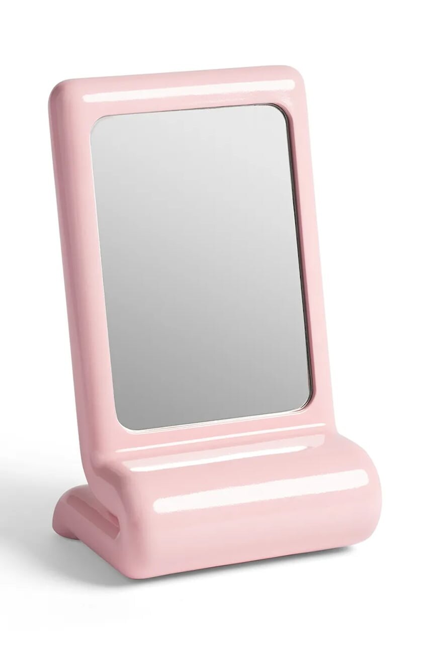 Zrkadielko &k amsterdam 15 x 12,5 x 25 cm ružová farba