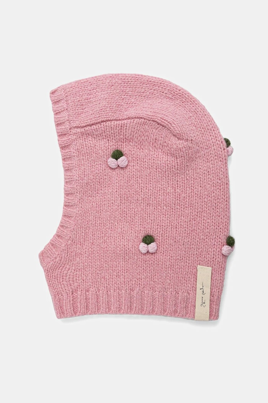 Kukla s prímesou vlny Stine Goya 0 ružová farba, SG-AW25-A039-2418