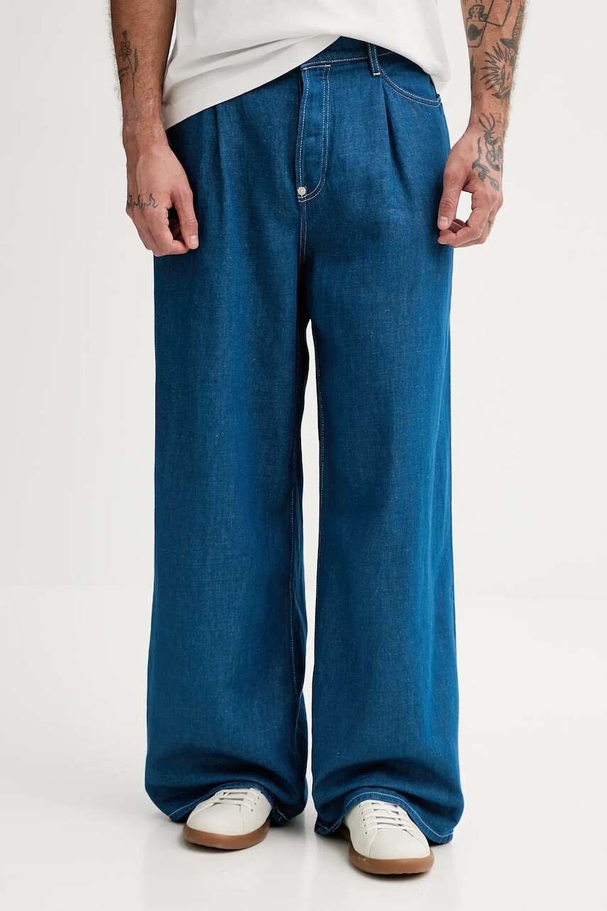 Džínsy s prímesou ľanu Kenzo FF55DP4196T1.DM