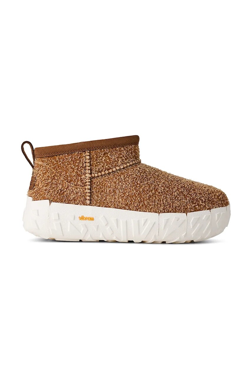 Snehule UGG Classic Ultra Mini Wrap Tech hnedá farba, 1171115.CHE