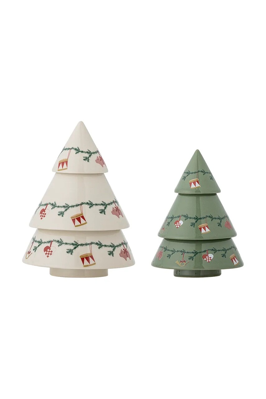 Ozdobný vianočný stromček Bloomingville Yule Deco 12 / 14,5 cm 2-pak viac farieb