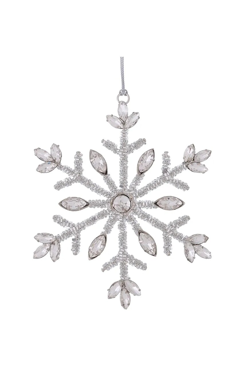 Vianočná ozdoba Boltze Salju 5,5 cm šedá farba