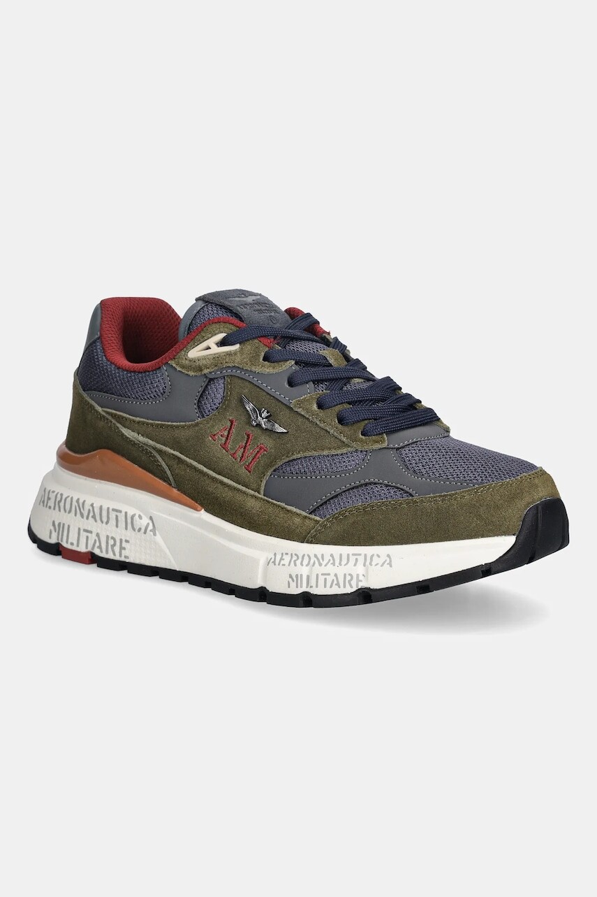 Tenisky Aeronautica Militare SNEAKERS zelená farba, 252SC0318UCT04248