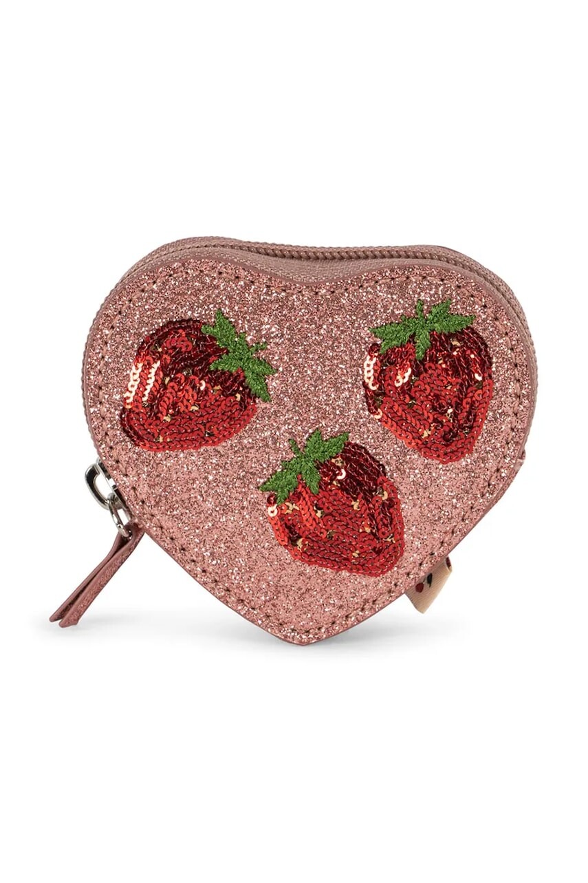 Detská peňaženka Konges Sløjd TUT WALLET ružová farba, KS104454