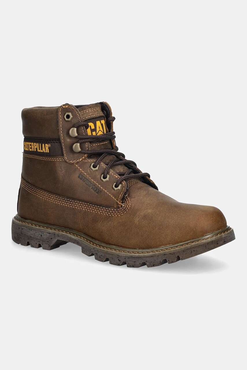 Nubukové topánky CAT Footwear COLORADO 2.0 WP hnedá farba, P110967
