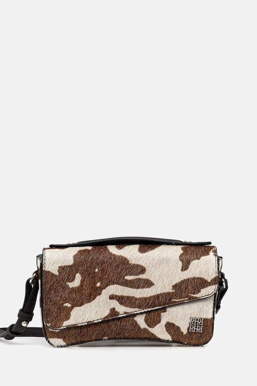 Kožená kabelka Pedro del Hierro hnedá farba, 1112605