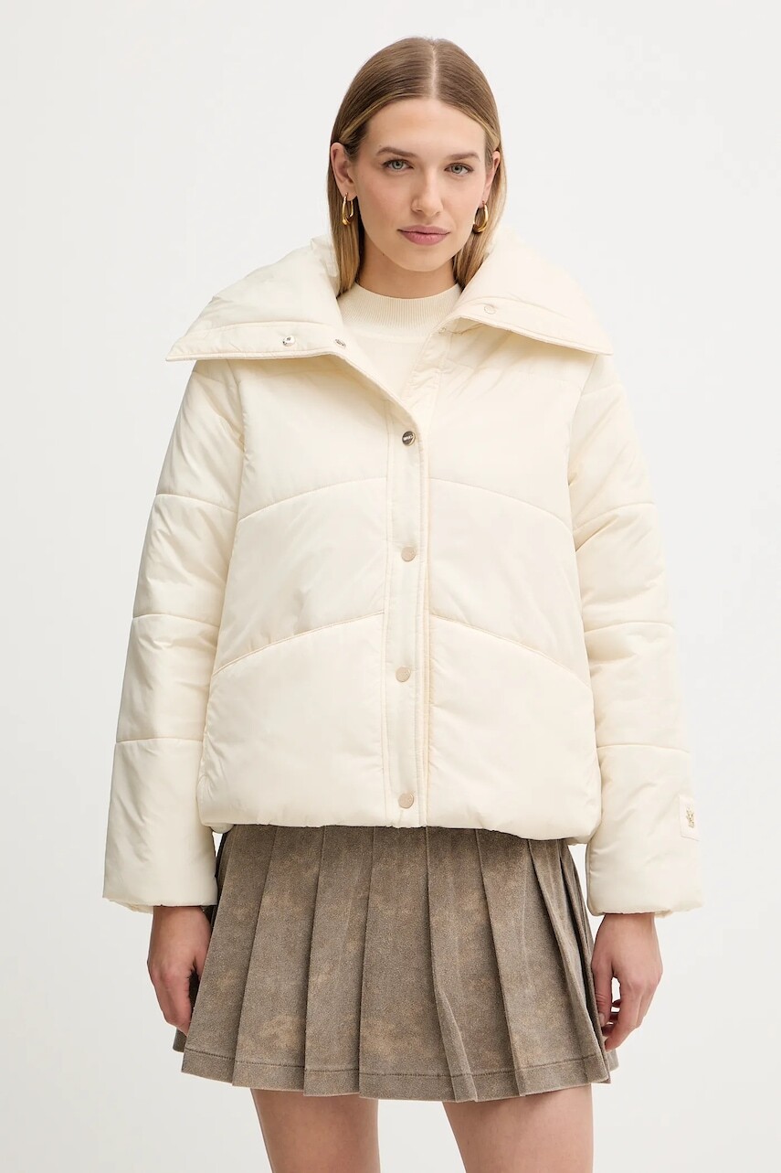 Bunda Liu Jo béžová farba, zimná, MF5130 T3176