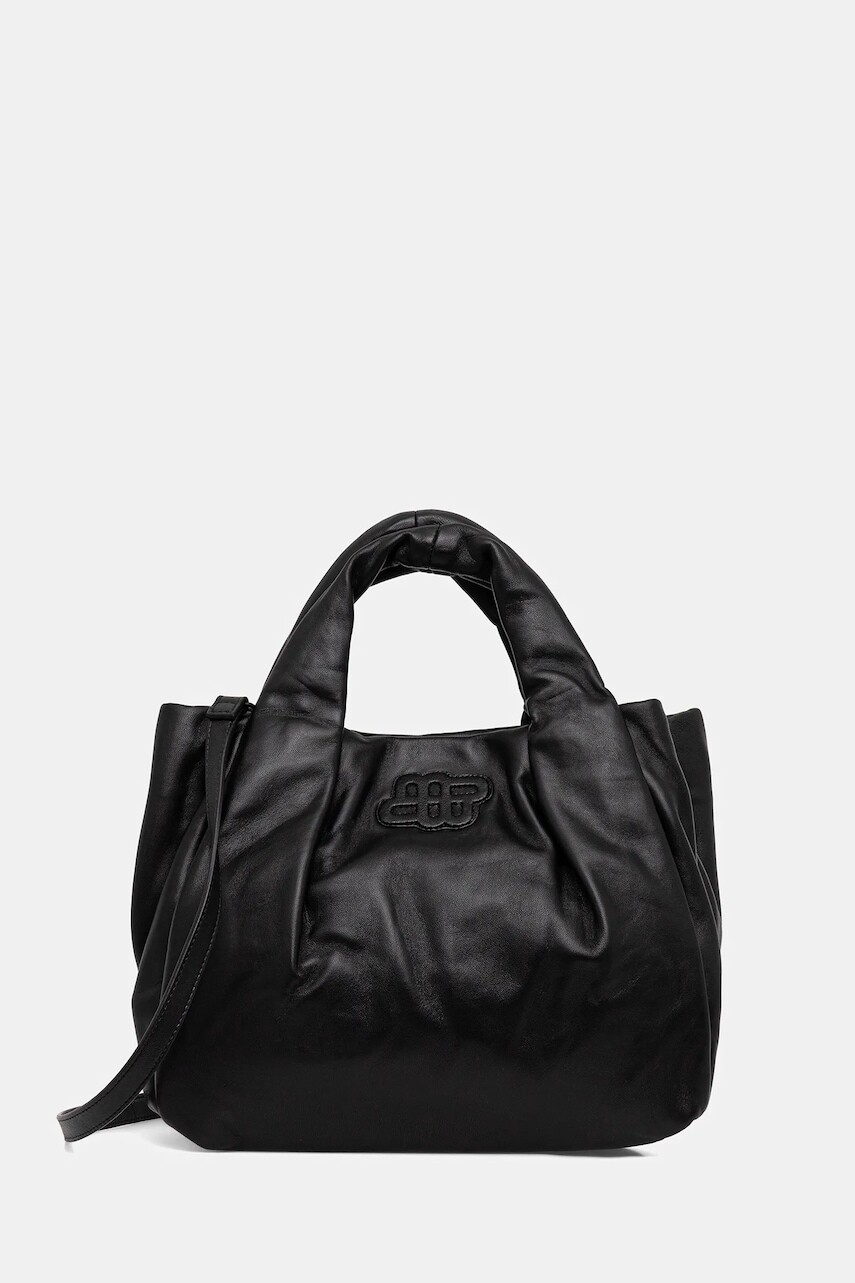 Kožená kabelka MUNTHE LIX čierna farba, 253194825358