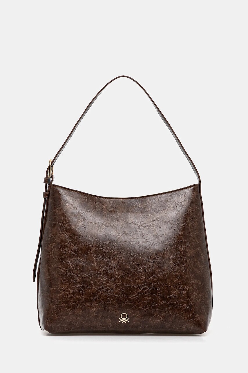 Kabelka United Colors of Benetton hnedá farba, 66EYDY08T