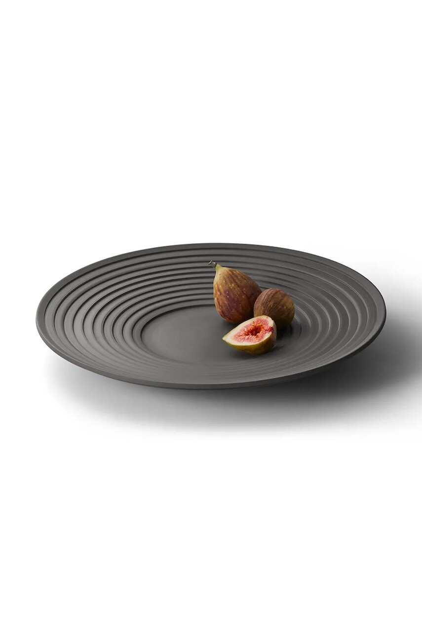 Dekoračná miska Philippi Step 37 cm čierna farba