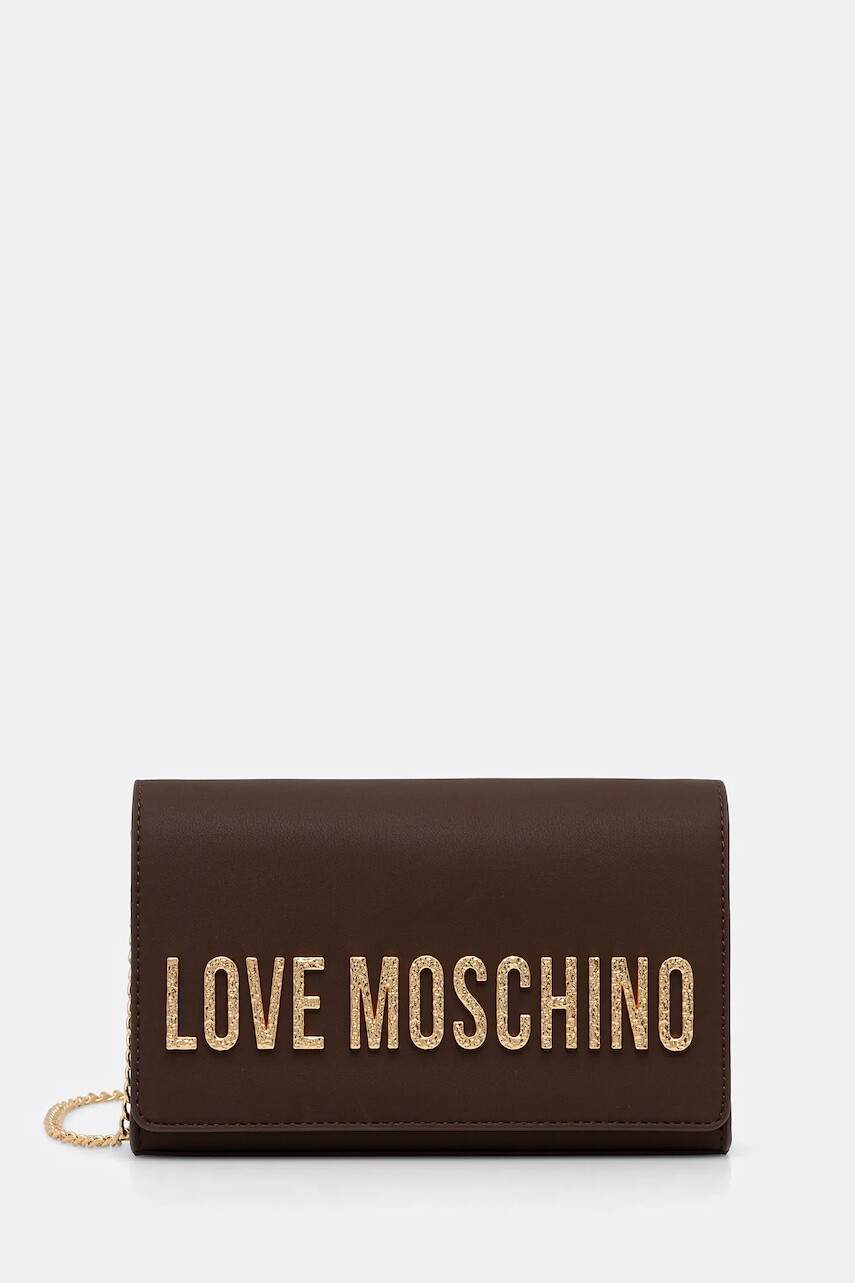 Kabelka Love Moschino hnedá farba, JC4121PP0NKD031A
