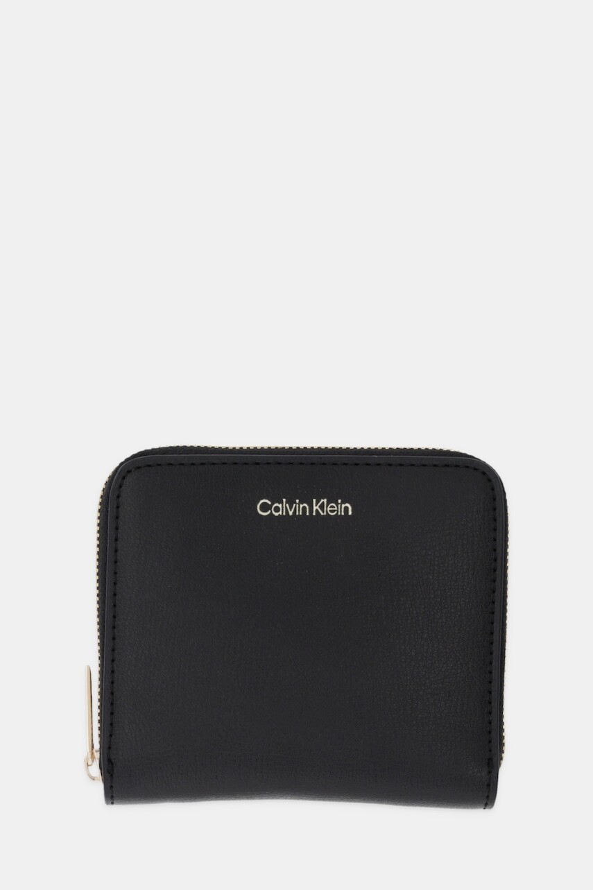 Peňaženka Calvin Klein dámska, čierna farba, LV04F1120G