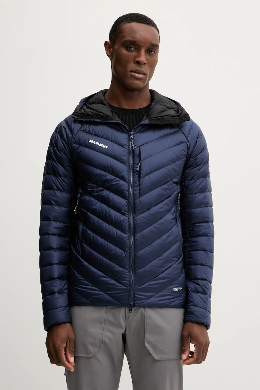 Páperová bunda Mammut Broad Peak tmavomodrá farba, prechodná, 1013.02962
