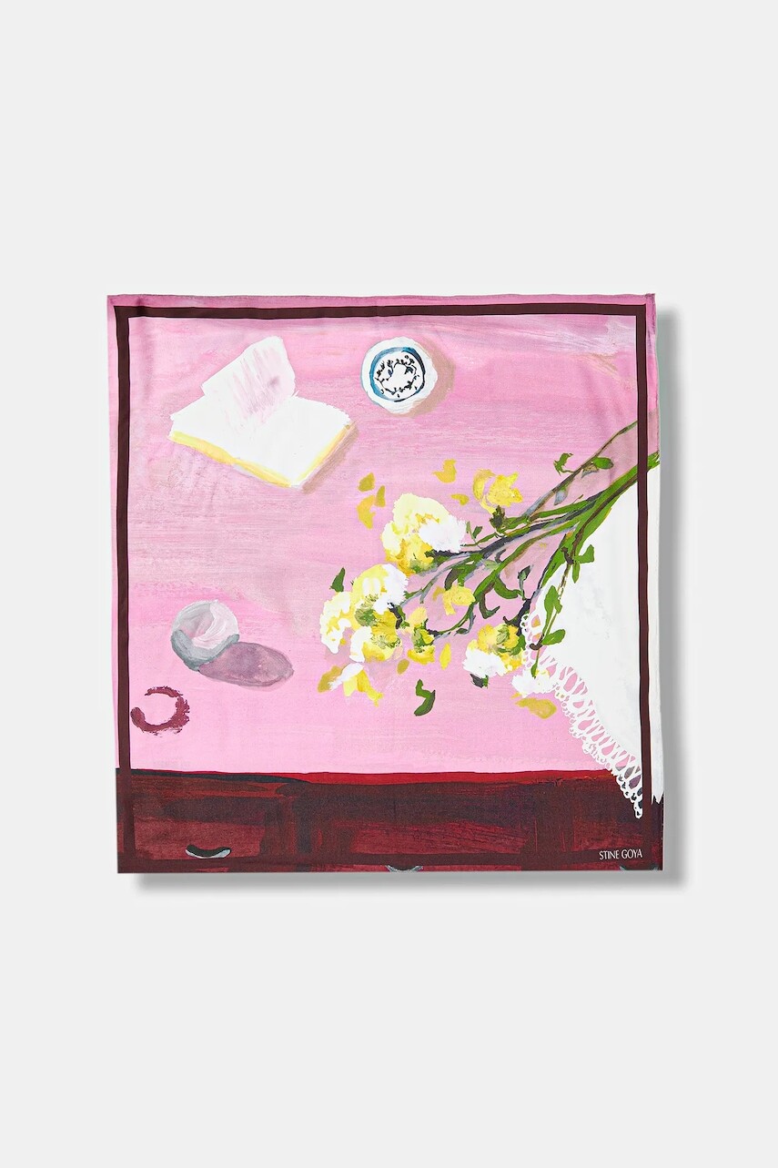 Hodvábna šatka Stine Goya viac farieb, vzorovaná, SG-PS26-A010-2287