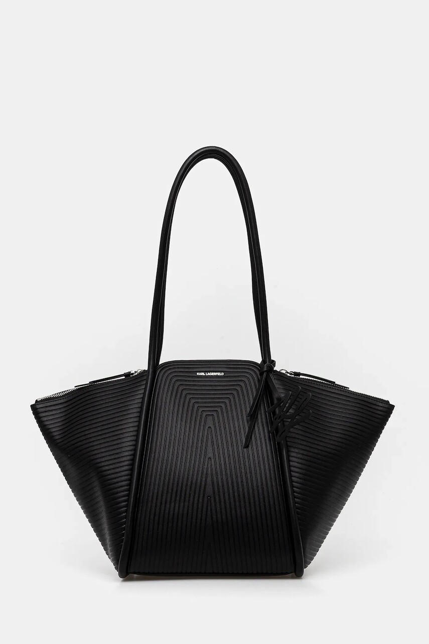 Kabelka Karl Lagerfeld K/WELLEN MD čierna farba, B1W30043