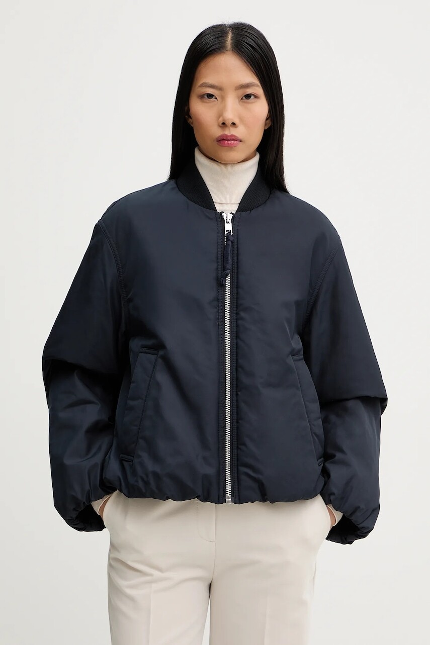 Bunda Marc O'Polo tmavomodrá farba, prechodná, 5000007726