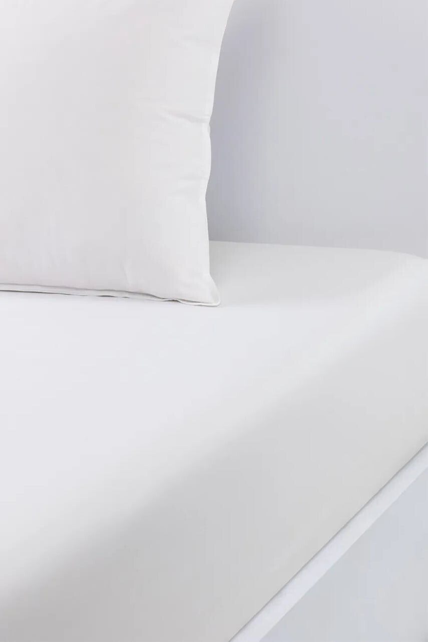 Bavlnená napínacia plachta BOSS BEBOSS White 160 x 200 cm biela farba