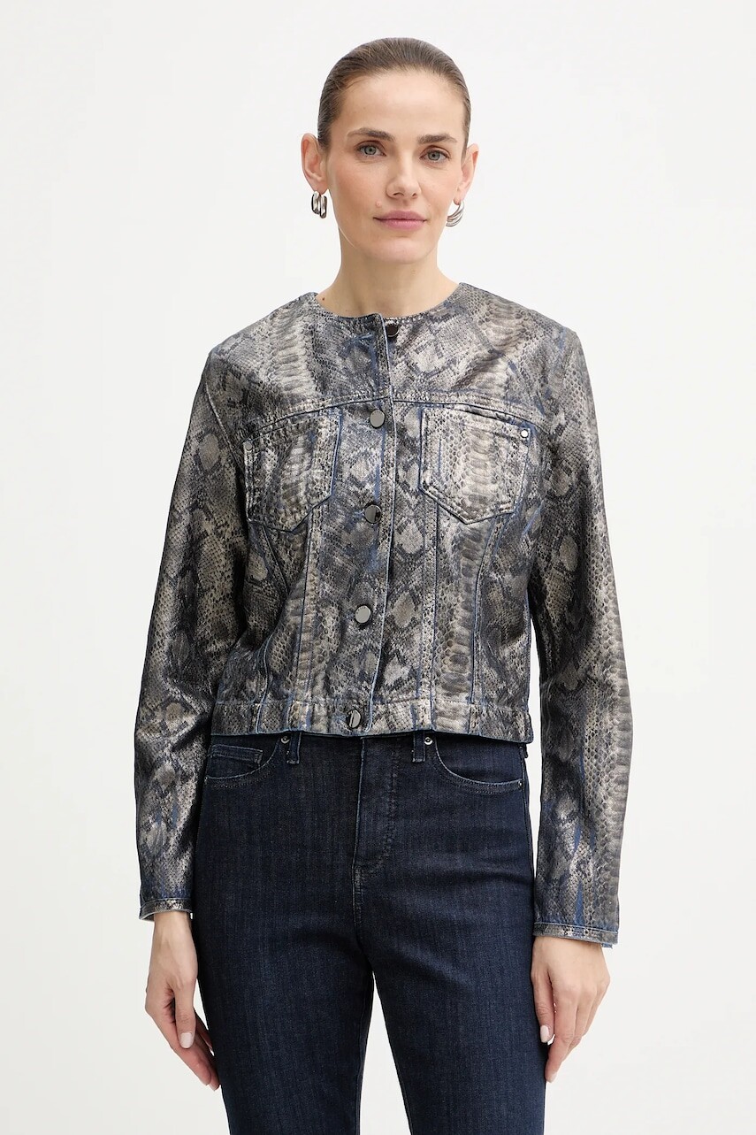 Bunda Guess TERSA šedá farba, prechodná, W5BN97 D5QK2