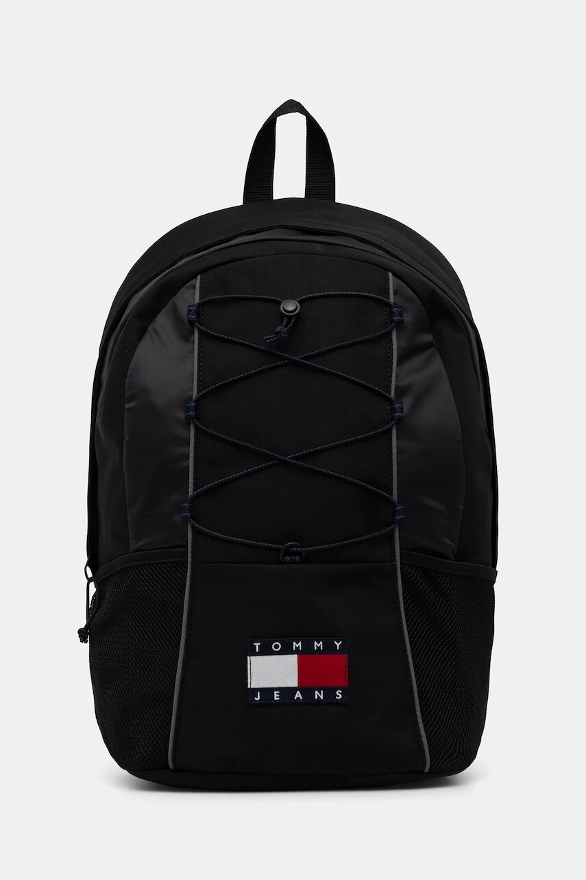 Ruksak Tommy Jeans pánsky, čierna farba, veľký, jednofarebný, AM0AM13889