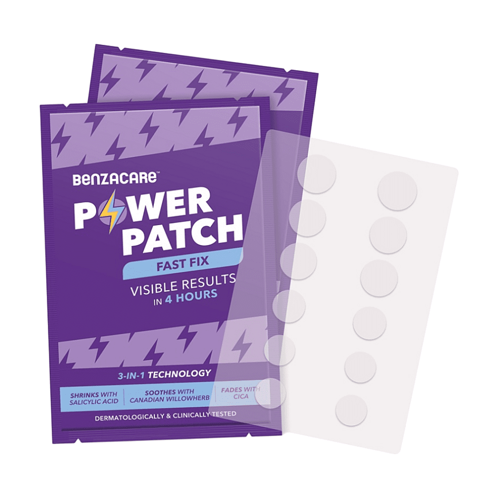 BENZACARE Power Patch 3 v 1 Náplasti na akné 36 kusov
