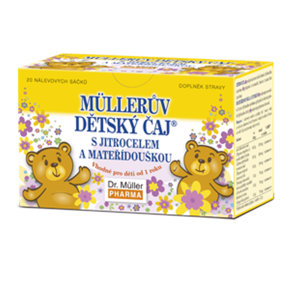 DR MÜLLER Detský čaj s skorocelom a materinou dúškou 20x1,5 g