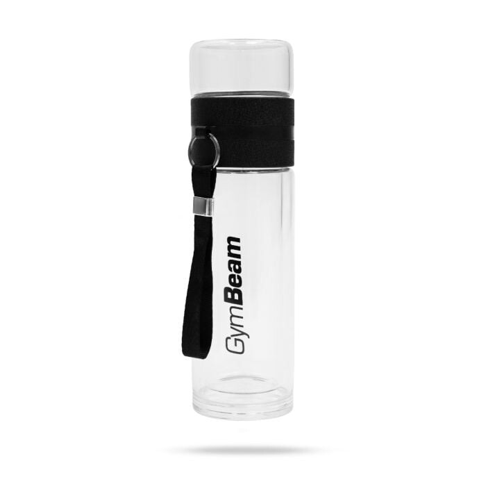 GymBeam Sklenená fľaša Infuser 400 ml