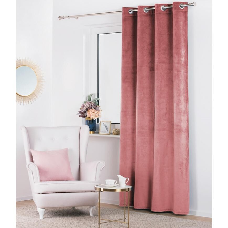 Závesová látka V66/20477/90/ružová/280 cm (Tovar na mieru)