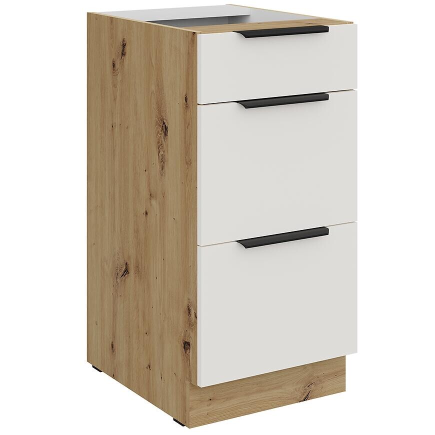 Kuchynská skrinka Aria-Wh/Ar Anti Fingerprint 40d 3s Bb