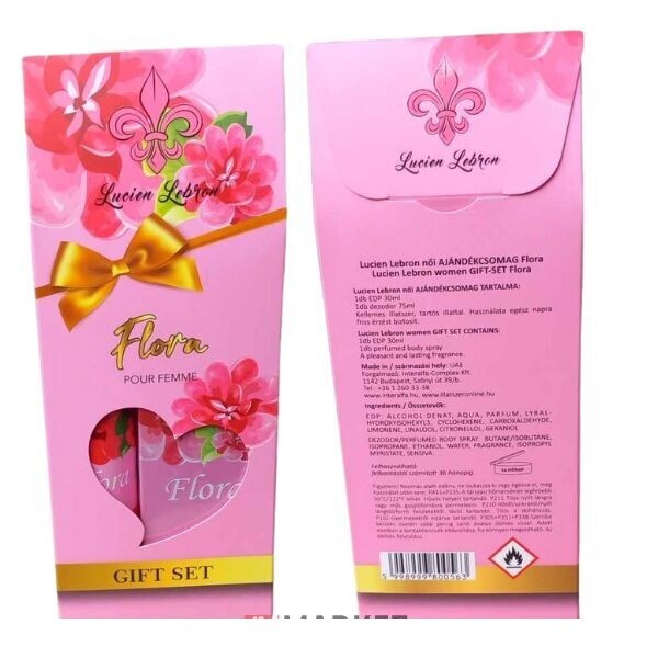 Lucien Lebron dámsky set Flora EDP 30ml + Deo 75ml