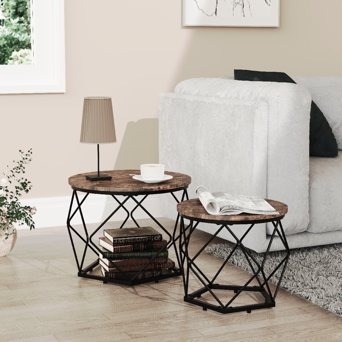 VCM 2-dielny odkladací stolík 