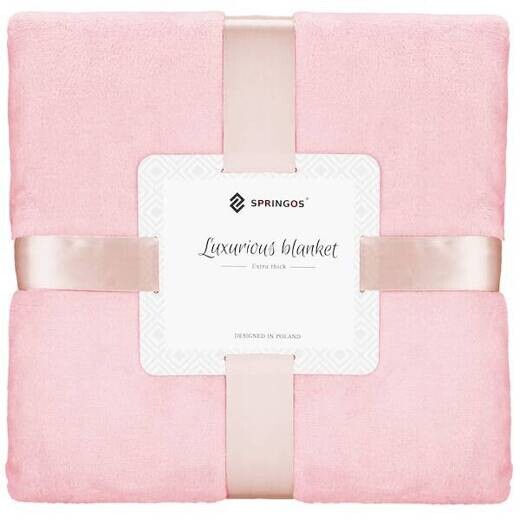 Plyšová deka LUX - 150x200cm - ružová