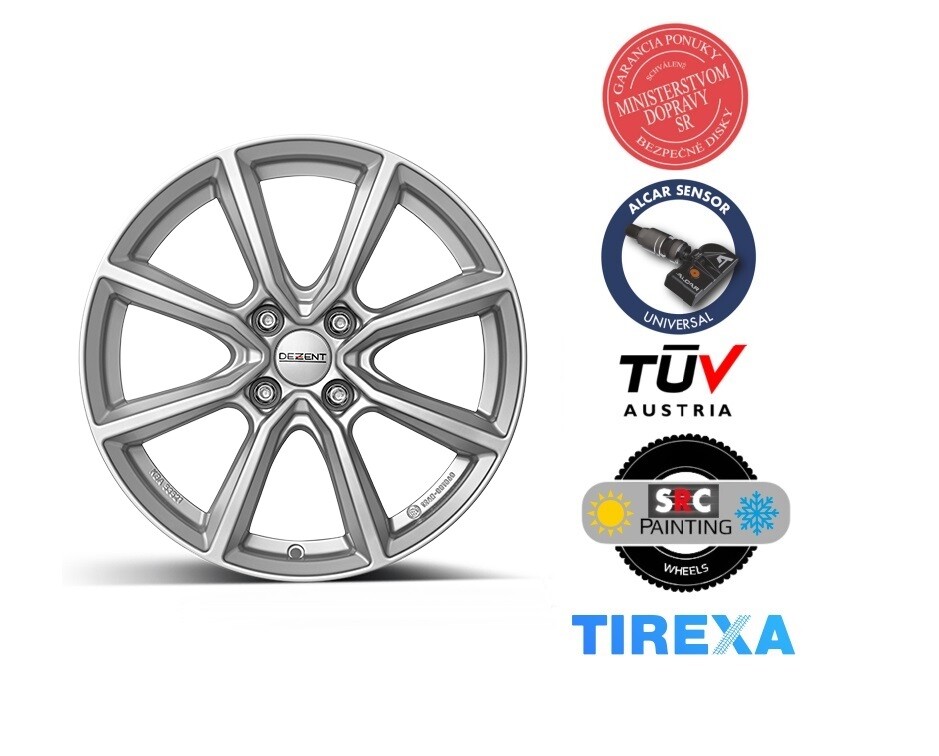 DEZENT TN silver 6.50x17 4x100.00 ET47