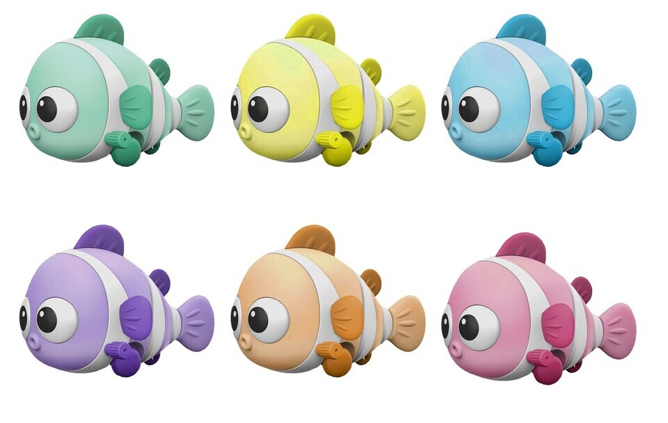 Farebná ryba na natiahnutie 10,5cm