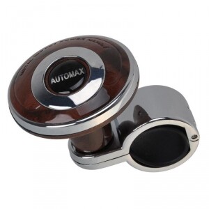 Guľa na volant chróm - drevo