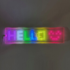 LED matrix panel "Devil eyes" - transparentný (10 x 39,5cm)