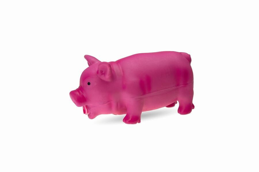 Hračka latexová prase růžové 22cm