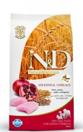 N&D Low Grain DOG Adult Mini Chicken & Pomegr
